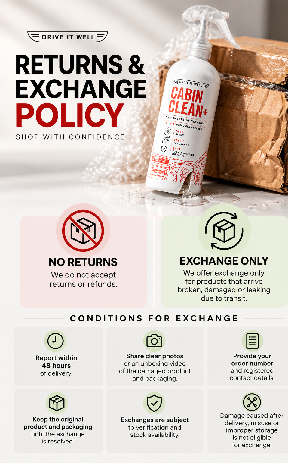 Return and Exchange Policy